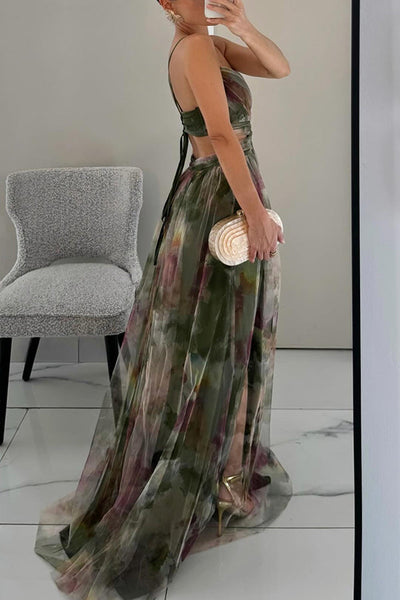 Bezauberndes Maxikleid mit Blumenprint