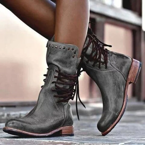 Lässiges Winteroutfit mit Stiefeletten