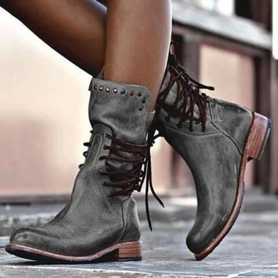 Lässiges Winteroutfit mit Stiefeletten