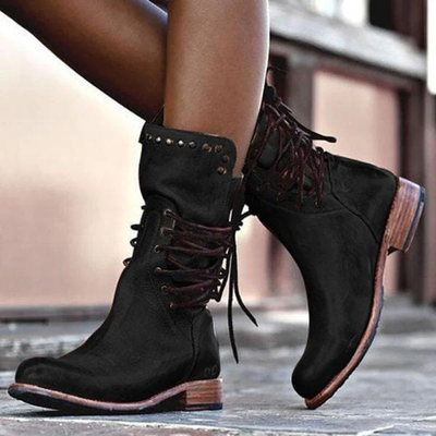 Lässiges Winteroutfit mit Stiefeletten