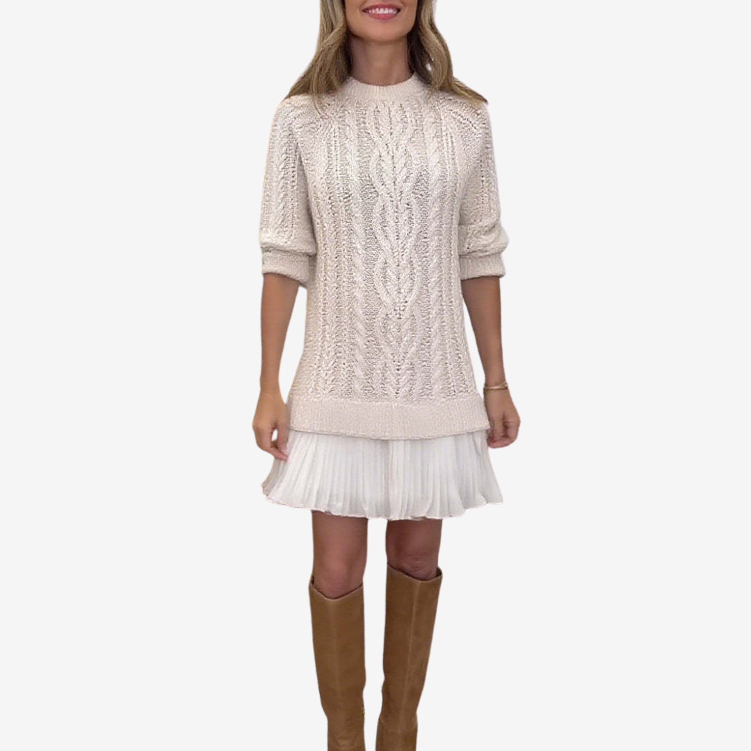 Strickpulloverkleid