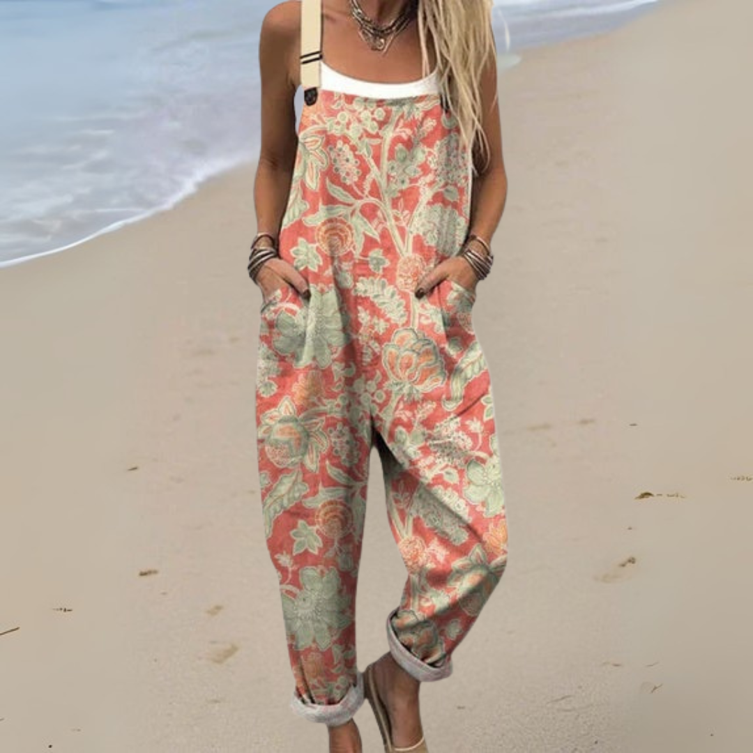 Vintage-Kleid mit Blumen