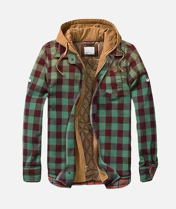 Karierte Patchwork-Jacke