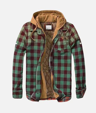 Karierte Patchwork-Jacke