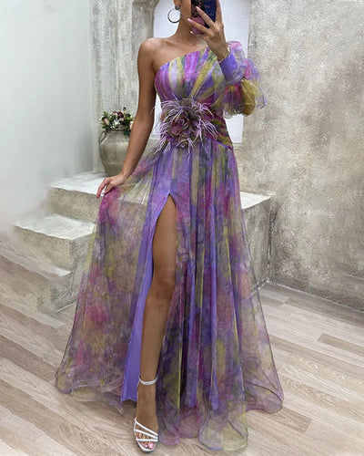 Einärmeliges Kleid