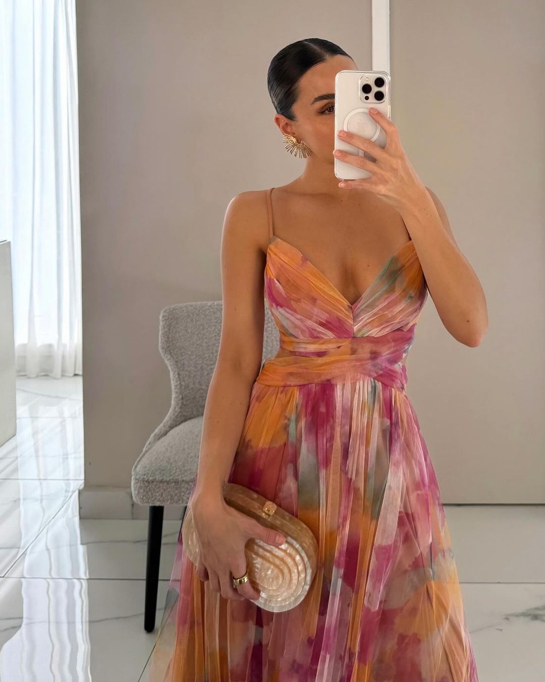 Bezauberndes Maxikleid mit Blumenprint