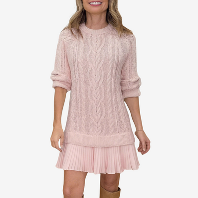 Strickpulloverkleid