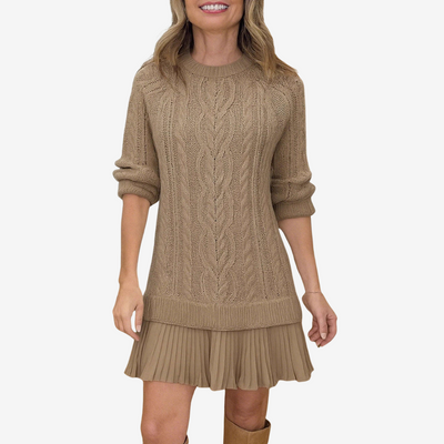 Strickpulloverkleid