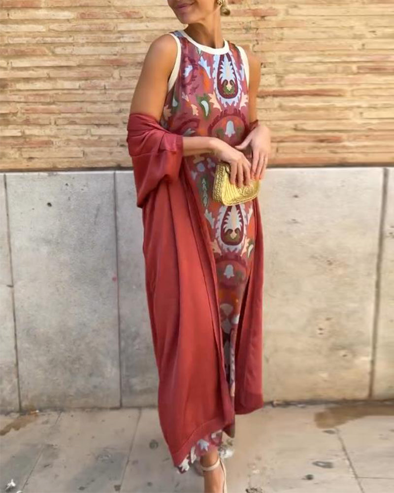 Zweiteiliges bedrucktes Set im urbanen Stil