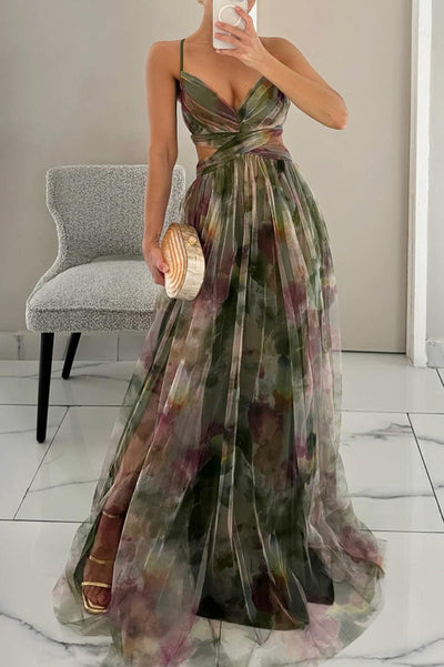 Bezauberndes Maxikleid mit Blumenprint
