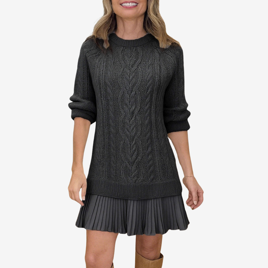 Strickpulloverkleid