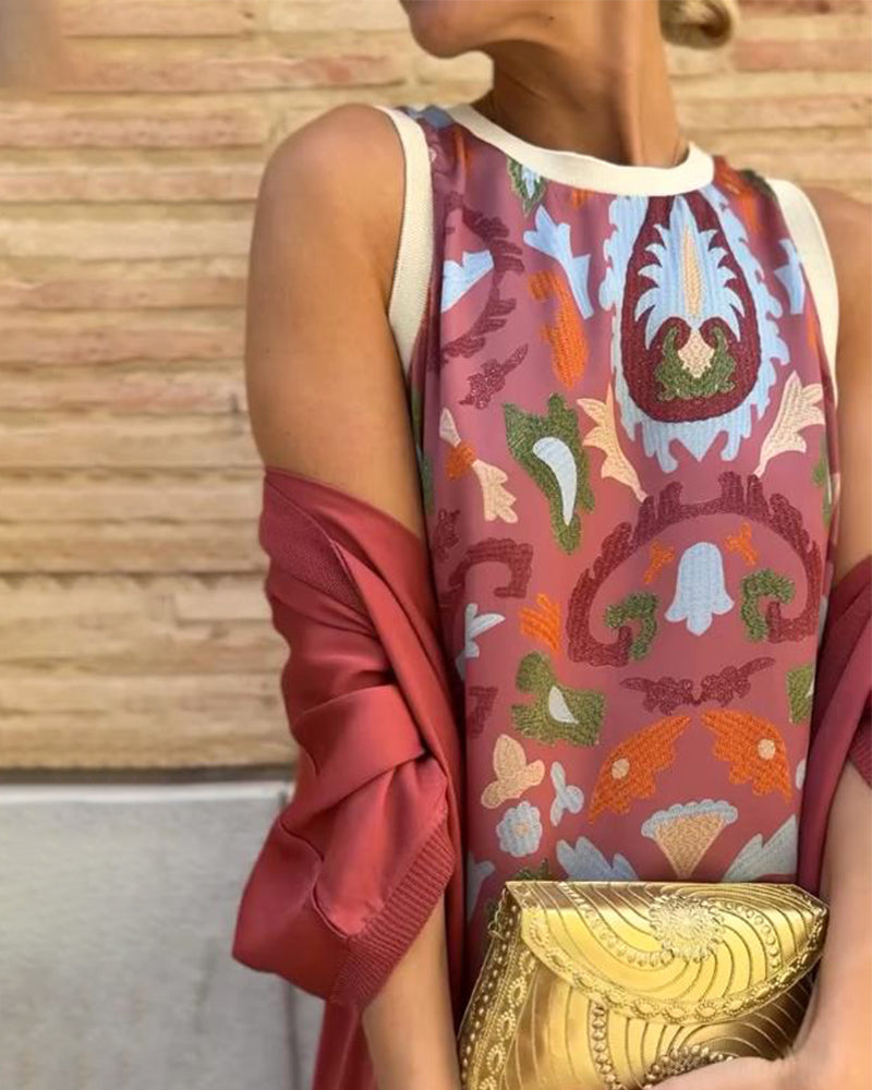Zweiteiliges bedrucktes Set im urbanen Stil