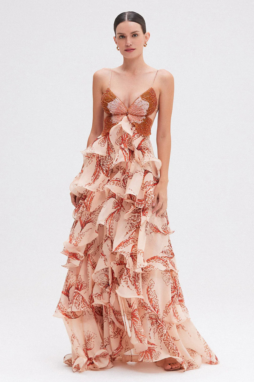 Kleid mit Volants