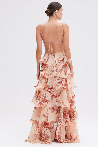 Kleid mit Volants