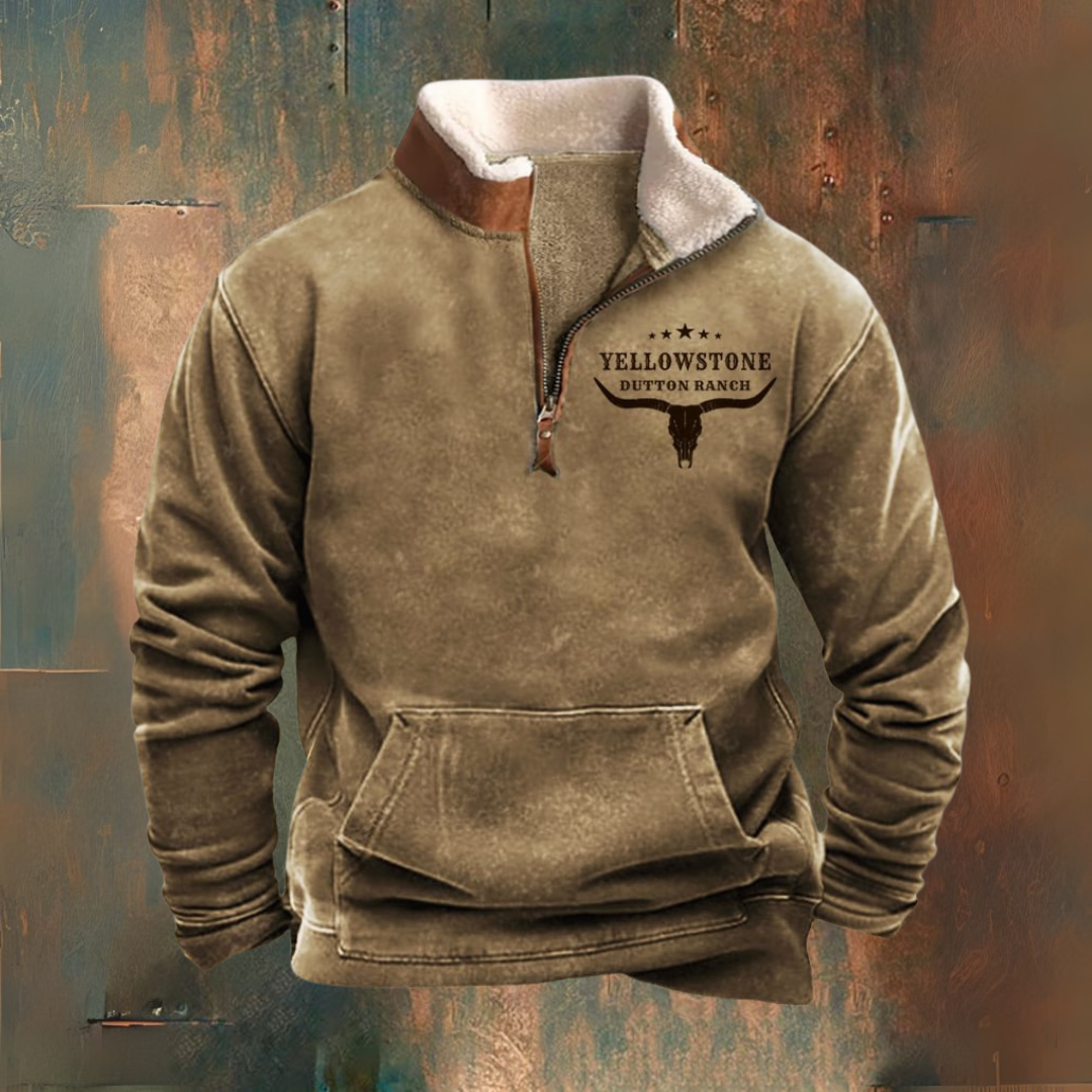 Jacke mit halbem Reißverschluss für Herbst und Winter