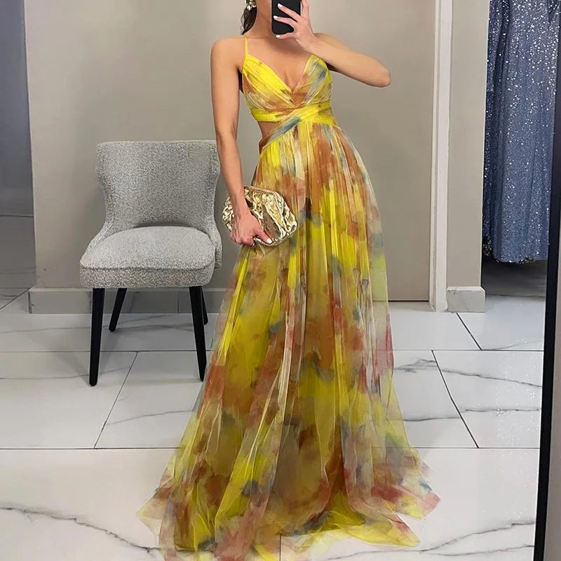 Bezauberndes Maxikleid mit Blumenprint
