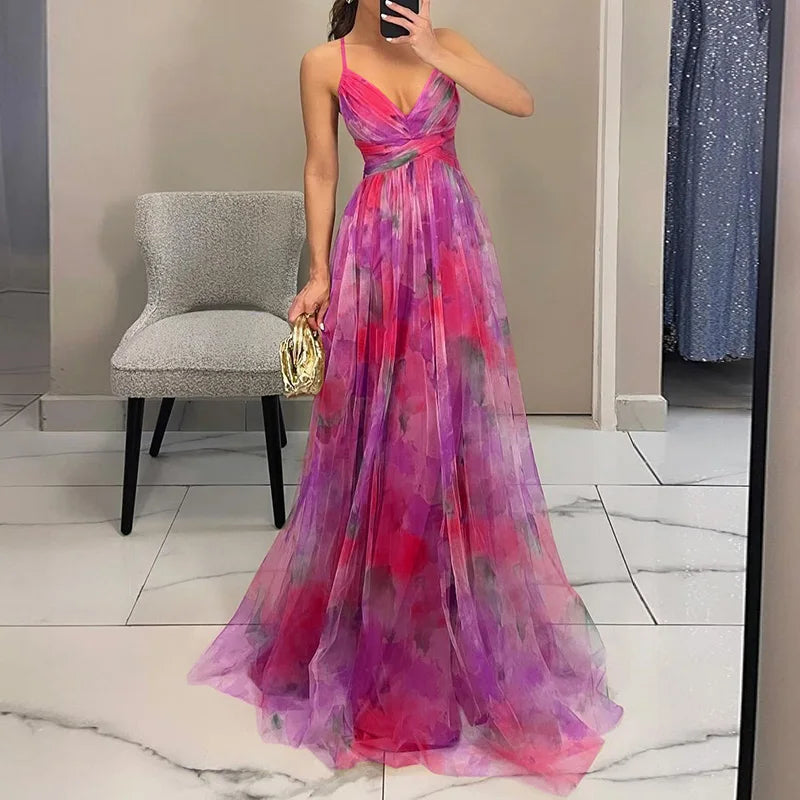 Bezauberndes Maxikleid mit Blumenprint
