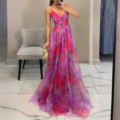 Bezauberndes Maxikleid mit Blumenprint
