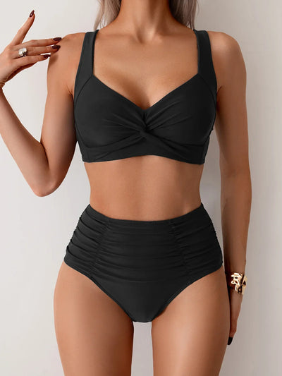 Gerüschter Bandeau-Bikini