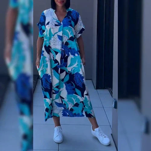 Elegantes geblümtes Kleid