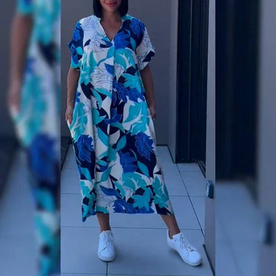 Elegantes geblümtes Kleid