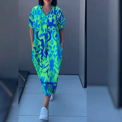 Elegantes geblümtes Kleid