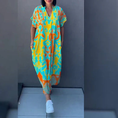 Elegantes geblümtes Kleid